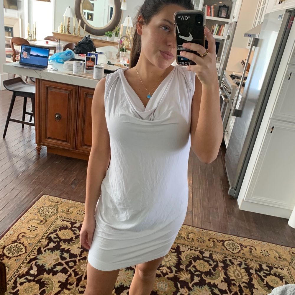 Fabletics cowl neck hooded dress